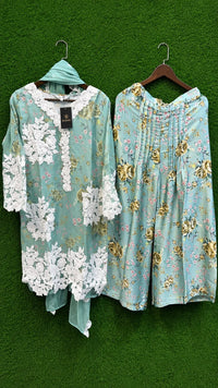 Floral Plazo Heavy Party Wear Design (CODE-06)